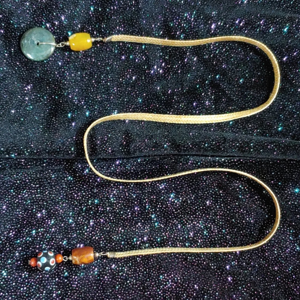 Necklace Colored Stone Wrap Around NWOT - Picture 6 of 6